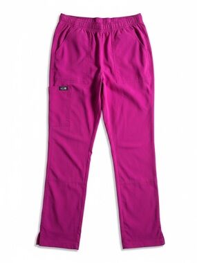 Koi Basics Tall Scrub Jogger Pants Pink Cargo Stretch Medical Nurse XS Tall
